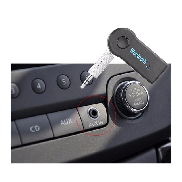 Receptor de Audio Bluetooth Inalámbrico Recargable Entrada Auxiliar Jack 3.5mm ELE-GATE BT03