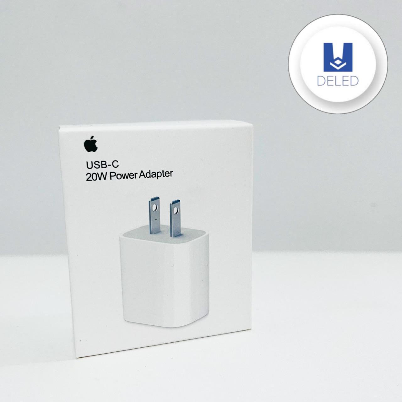 Cubo Cargador / Adaptador de Corriente TURBO Carga Rápida Entrada Tipo C 20w Calidad Original APPLE