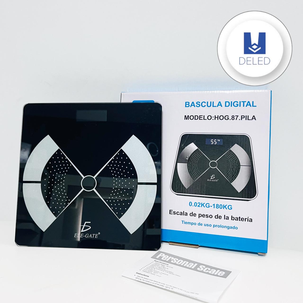 Báscula Digital / Pesa Digital Inteligente Alta Calidad ELE-GATE HOG.87.PILA