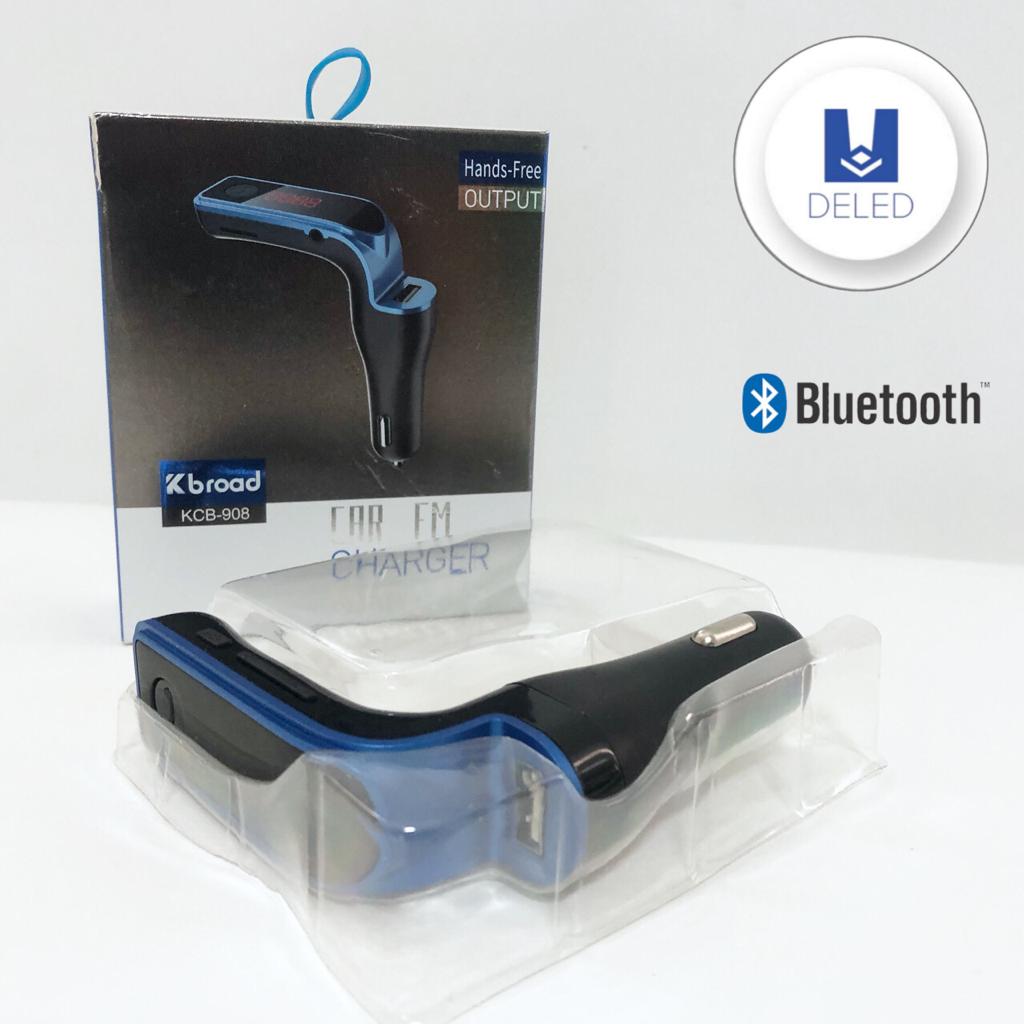 Transmisor de Audio para Automóvil Bluetooth Inalámbrico Compacto KBROAD KCB-908