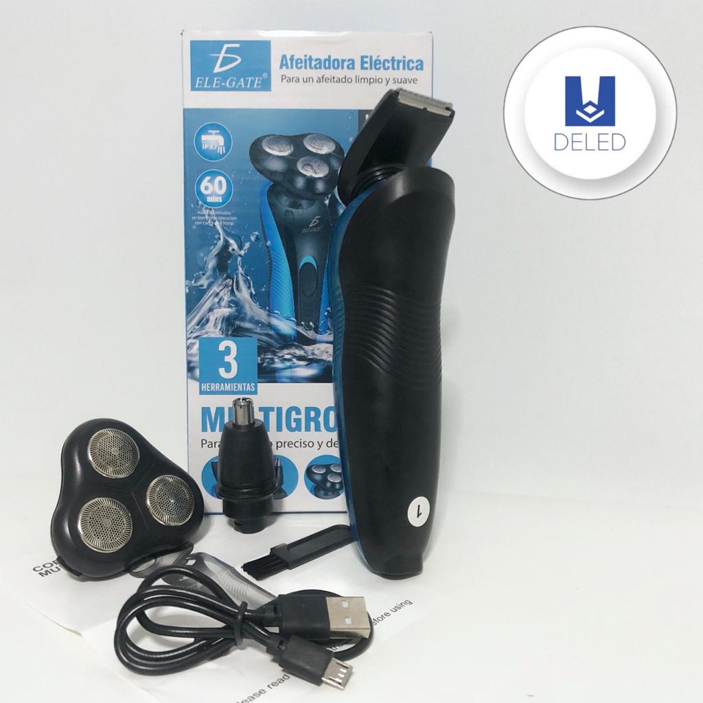 LIQUIDACION Afeitadora / Rasuradora Eléctrica Inalámbrica Recargable ELE-GATE HOG.55