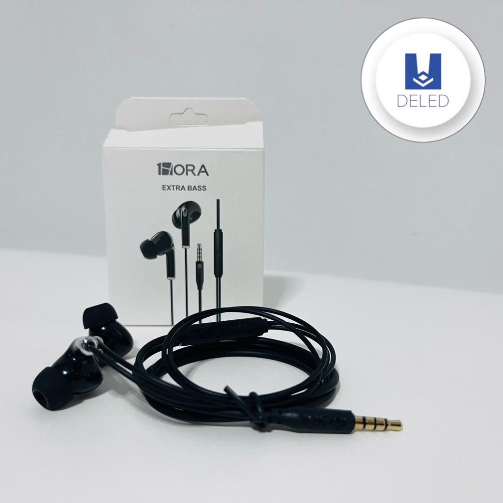 Audífonos Auriculares Manos Libres Entrada Auxiliar Jack 3.5mm Extra Bass 1HORA AUT123