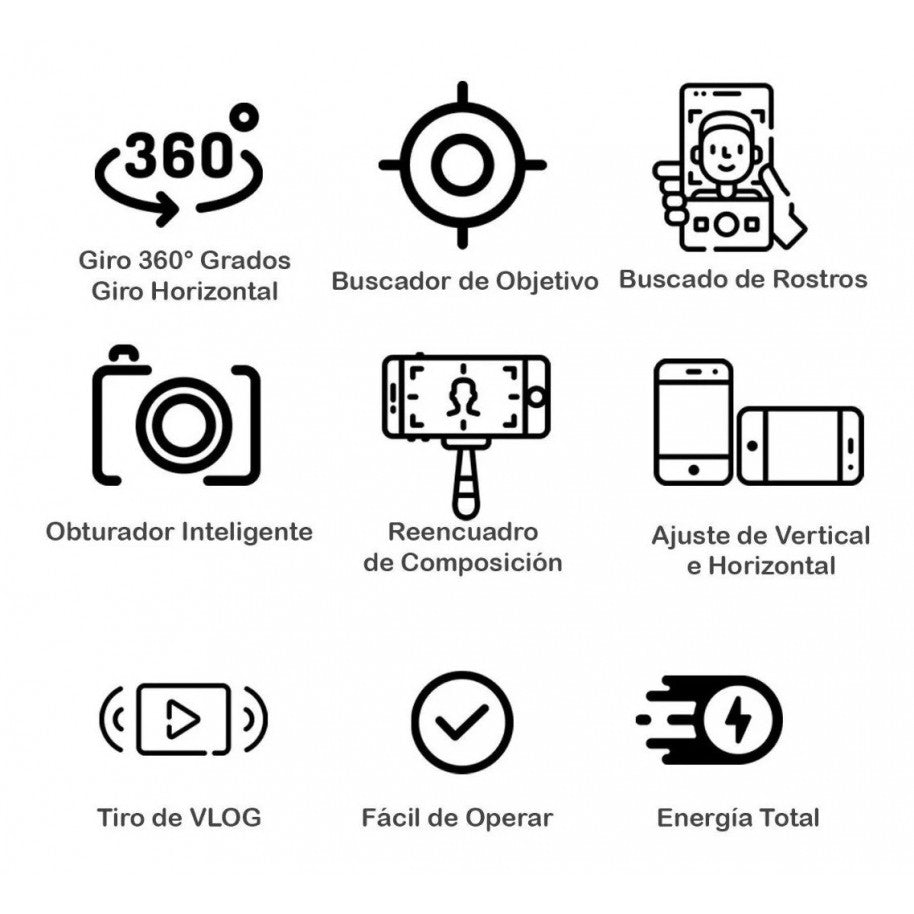 LIQUIDACION Soporte de Celular / Estabilizador Inteligente de Seguimiento Automático 360 APAI GENIE