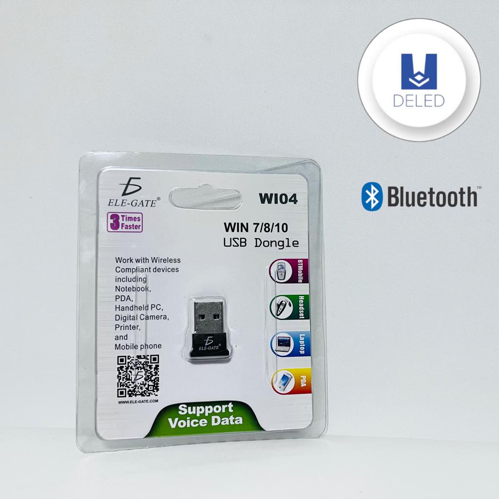 Receptor Bluetooth / Adaptador Bluetooth para Computadora Conexión USB Dongle ELE-GATE WI04