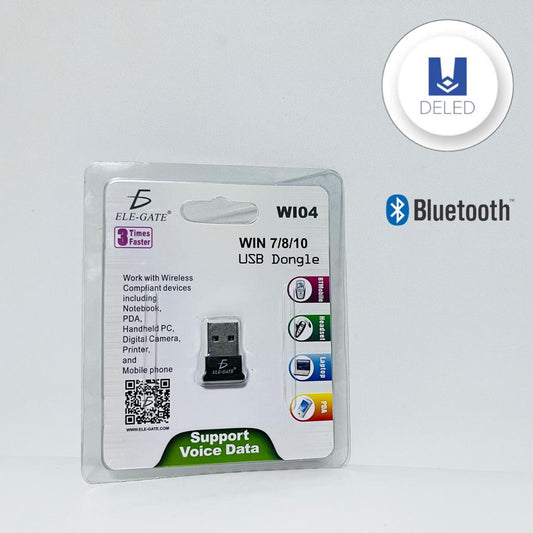 Receptor Bluetooth / Adaptador Bluetooth para Computadora Conexión USB Dongle ELE-GATE WI04