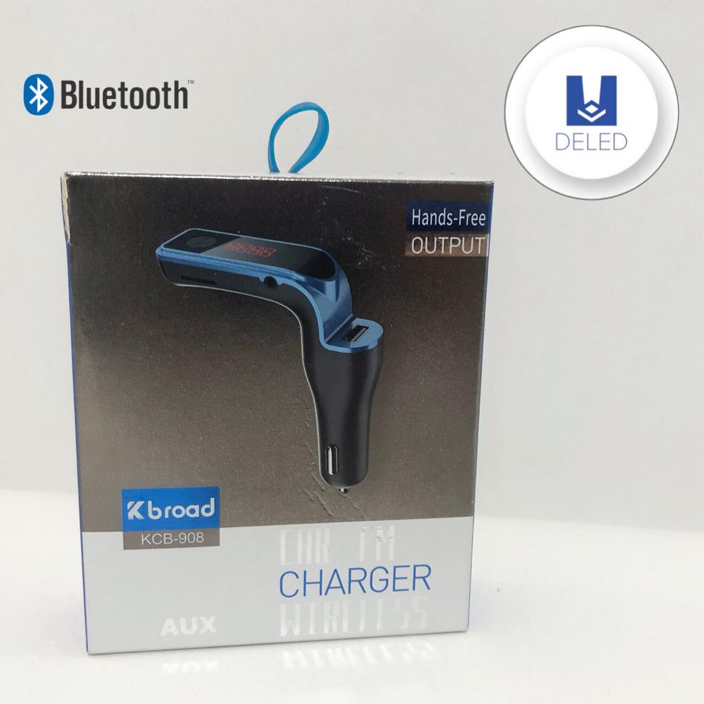Transmisor de Audio para Automóvil Bluetooth Inalámbrico Compacto KBROAD KCB-908