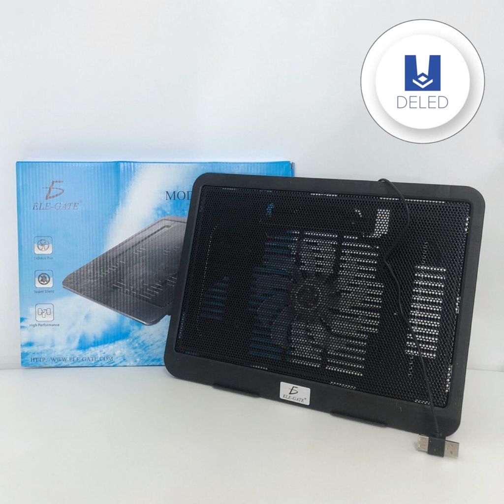 Ventilador / Enfriador para Laptop 10"-17" con USB Doble ELE-GATE CLR19