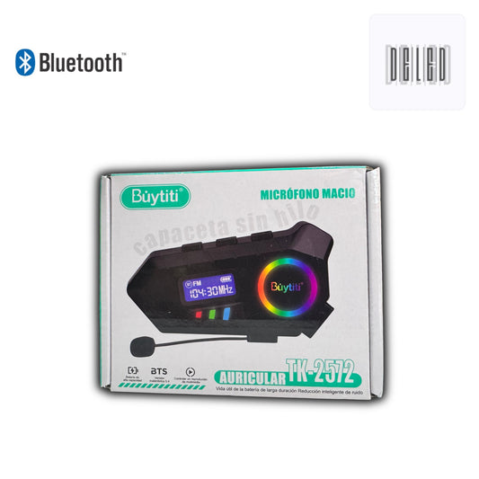 Audífono Bluetooth / Intercomunicador Bluetooth para Casco Motocicleta BUYTITI TK-2572