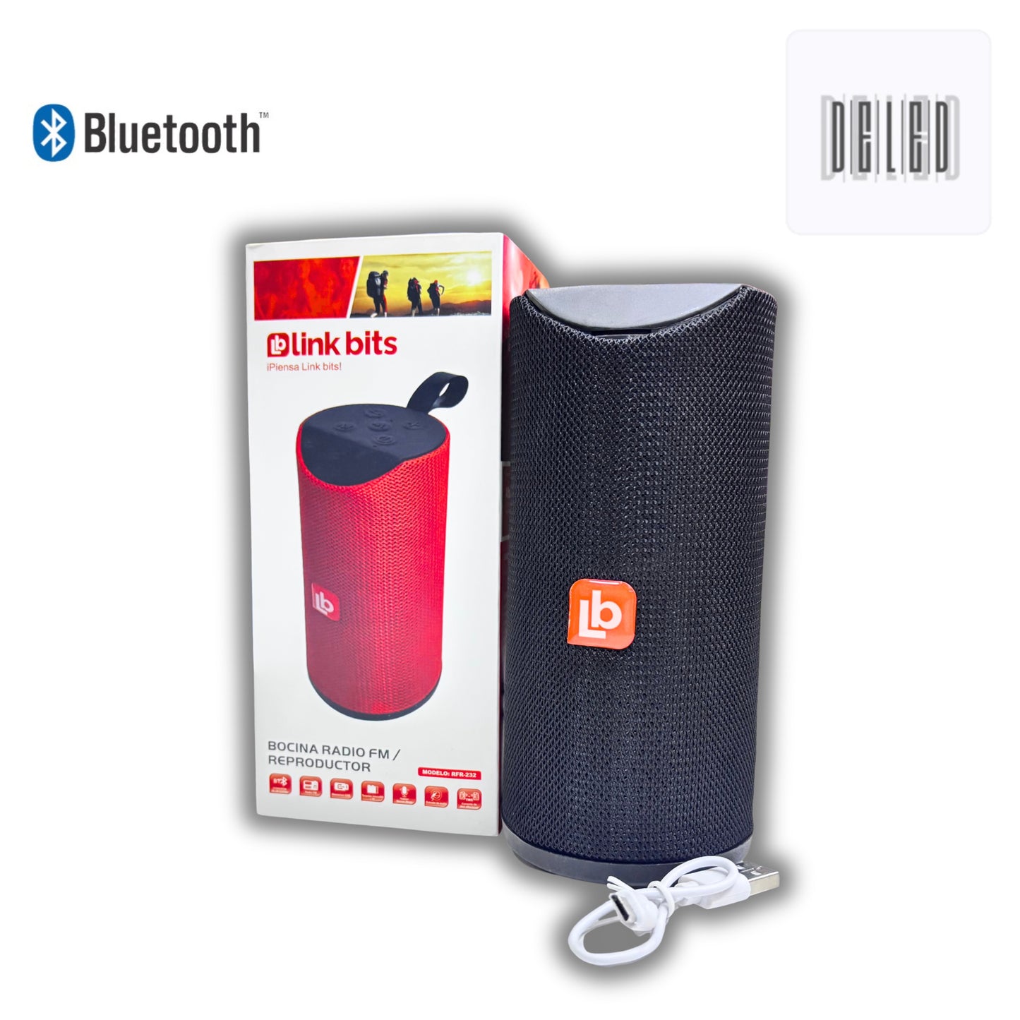 Bocina Bluetooth / Reproductor Bluetooth Inalámbrica Recargable LINK BITS RFR-232