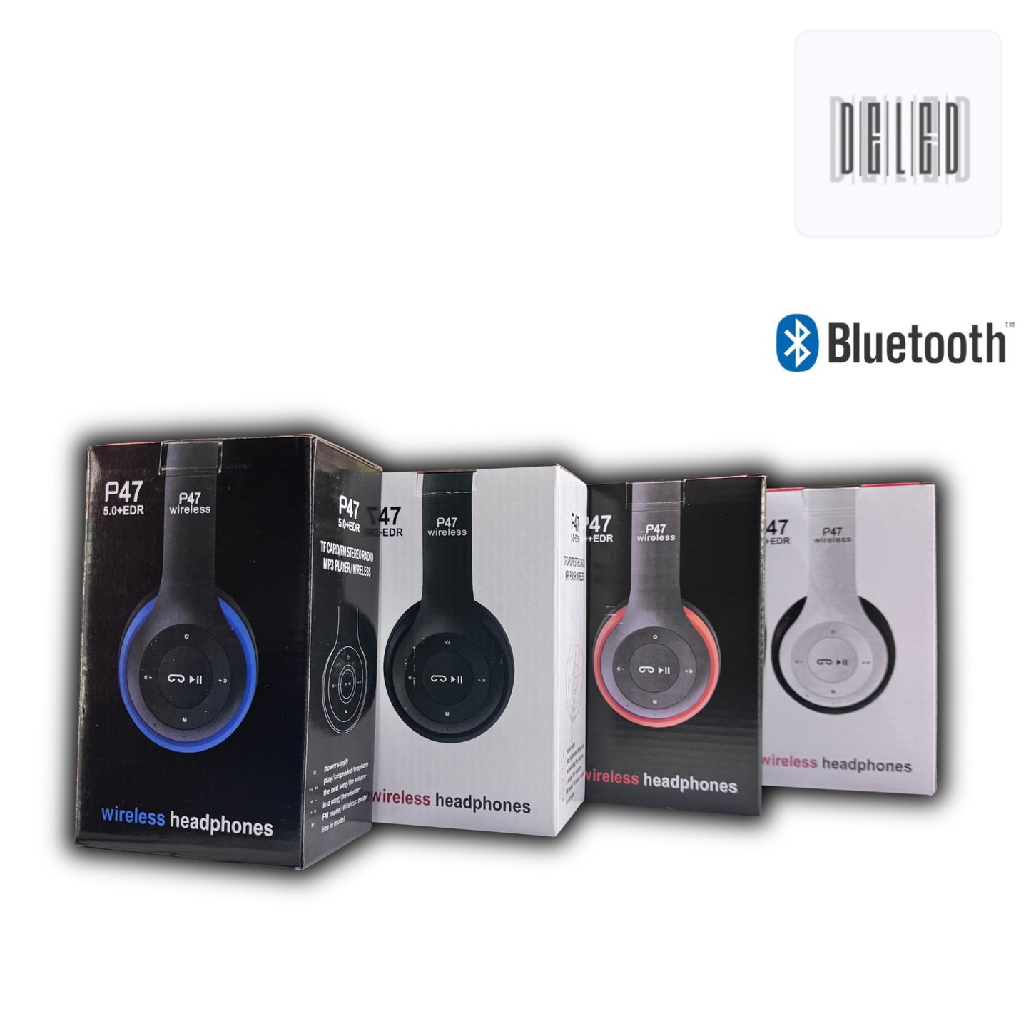 Audífonos Diadema Bluetooth Inalámbricos Recargables Plegables P47 LINK BITS 002825
