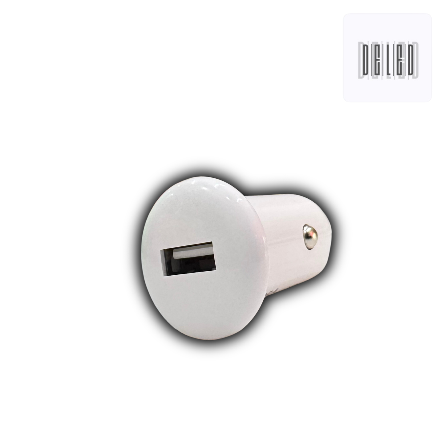 Cargador / Adaptador de 1 Puerto USB para Automóvil 12-24V 1HORA GAR-097
