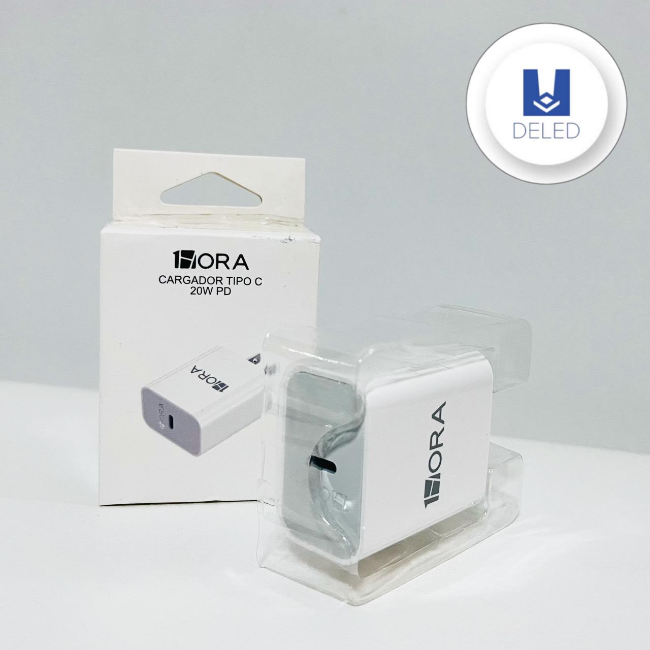 Cubo Cargador / Adaptador de Corriente TURBO Carga Rápida Entrada Tipo C 20w 1HORA GAR149